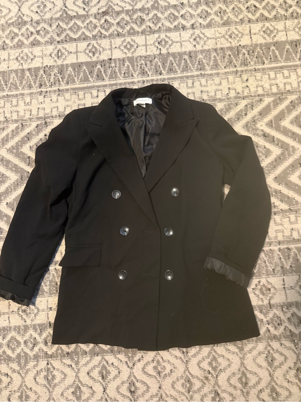 Primark Black Double-Breasted Blazer